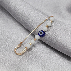 Yiwu approvisionnement direct turc grec bleu oeil broche broche oeil bijoux fabriqués à partir d'alliage placage technologie en gros - Product Image 4