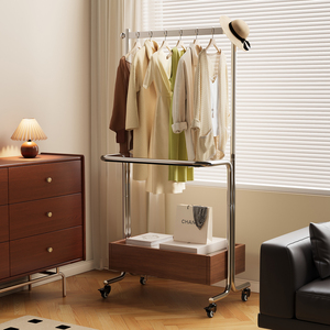 <b>Coat</b> <b>Rack</b> Floor <b>Standing</b> Portable Storage With Shelf For Bedroom Home Use - Product Image 1