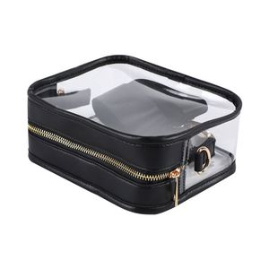 Bolsos Cruzados Transparentes Negros Personalizados, a la Moda, Impermeables, con Correa Ajustable, Cierre de Cremallera, Organizador Portátil de PVC Transparente para Mujer, Verano - Product Image 3