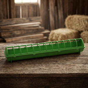 Mangeoire pour pigeons et volailles Crown 187 en plastique vert non automatique - Product Image 2