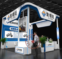 Servicio de Diseño y Construcción de Stands Personalizados de Alta Gama con Planos de Estructura en 3D, Material de Madera, Marca TRUST