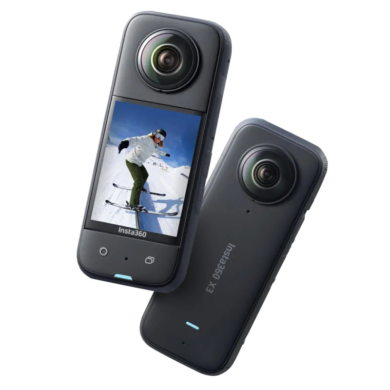 กล้องแอคชั่น Insta360 X3 ดั้งเดิมกีฬากล้องกันน้ําพร้อมหน้าจอสัมผัสขนาด 2.29 นิ้วกล้องแอคชั่นขนาด 360 นิ้วกันน้ํา