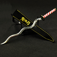 Épée en alliage de zinc miniature pas chère, DS Katana 25,5 cm, jouets en métal