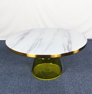 Mesa de centro de vidrio templado de diseño minimalista moderno y de lujo, muy vendida. - Product Image 4