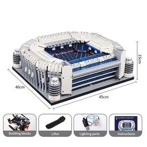 4750 Uds estadio <span class=keywords><strong>Bernabeu</strong></span> modelo bloques de construcción juguetes conjuntos campo de fútbol juguete ensamblado educación 3D rompecabezas juguete - Product Image 4