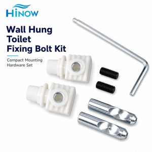 Kit complet de fixation pour toilettes murales 502.380.00.1, installation dissimulée par montage supérieur et latéral avec quincaillerie en acier inoxydable - Product Image 1