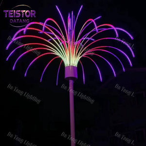 Lumières LED d'arbre de Noël style pissenlit, étanches IP65, couleurs personnalisables pour entrées d'hôtels, parcs, marchés de Noël en extérieur - Product Image 2