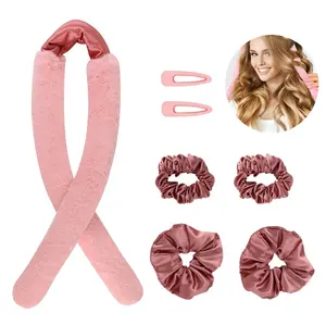 Ruyan rullo per capelli senza calore in microfibra personalizzabile Extra Large peluche con fascia riccia bigodini a botte grande per donne o ragazze