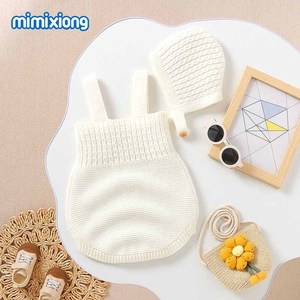 2023 Mimixiong pagliaccetti lavorati a maglia con cappello Design carino per lo stile delle neonate - Product Image 3
