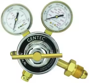减压器Gentec 452IN-175-F Ar，He，N2入口CGA580出口1/4 SAE压力表4000磅/平方英寸 * 300磅/千帕 - Product Image 2