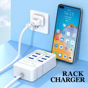 PD 35W caricatore per cellulare <span class=keywords><strong>6</strong></span> porte USB C ricarica rapida per Xiaomi 11 14 Ultra Samsung Galaxy S22 S23 <span class=keywords><strong>iPhone</strong></span> 13 14 15 Pro - Product Image 4