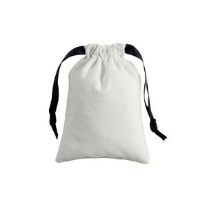 Sacs à cordon en coton biologique recyclable avec logo personnalisé estampé à chaud pour vêtements, bracelets, avec fonction de sécurité, vente en gros - Product Image 3