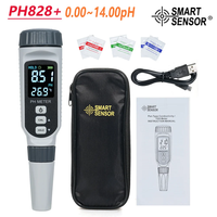 SMART SENSOR PH828+ pH-mètre numérique professionnel industriel DIY, étanche, testeur de qualité de l'eau pour l'eau potable et la piscine