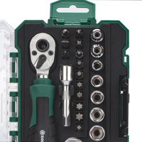 Vente chaude usine : Kit de tournevis à cliquet 26 pièces avec poignées rotatives, idéal pour la réparation de vélos, kit d'outils complet pour la maison