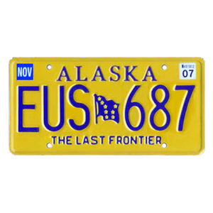 Décoration des États-Unis Plaque d'immatriculation en métal Vintage Retro Tin Plate Car Decor Number Plate 12inch 6inch - Product Image 1