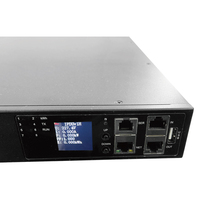 Commutateur de transfert statique (STS) 50A 6C13 2C19 pour centre de données, type rack 19 pouces avec fonction d'alarme de surveillance, câble de 2 m