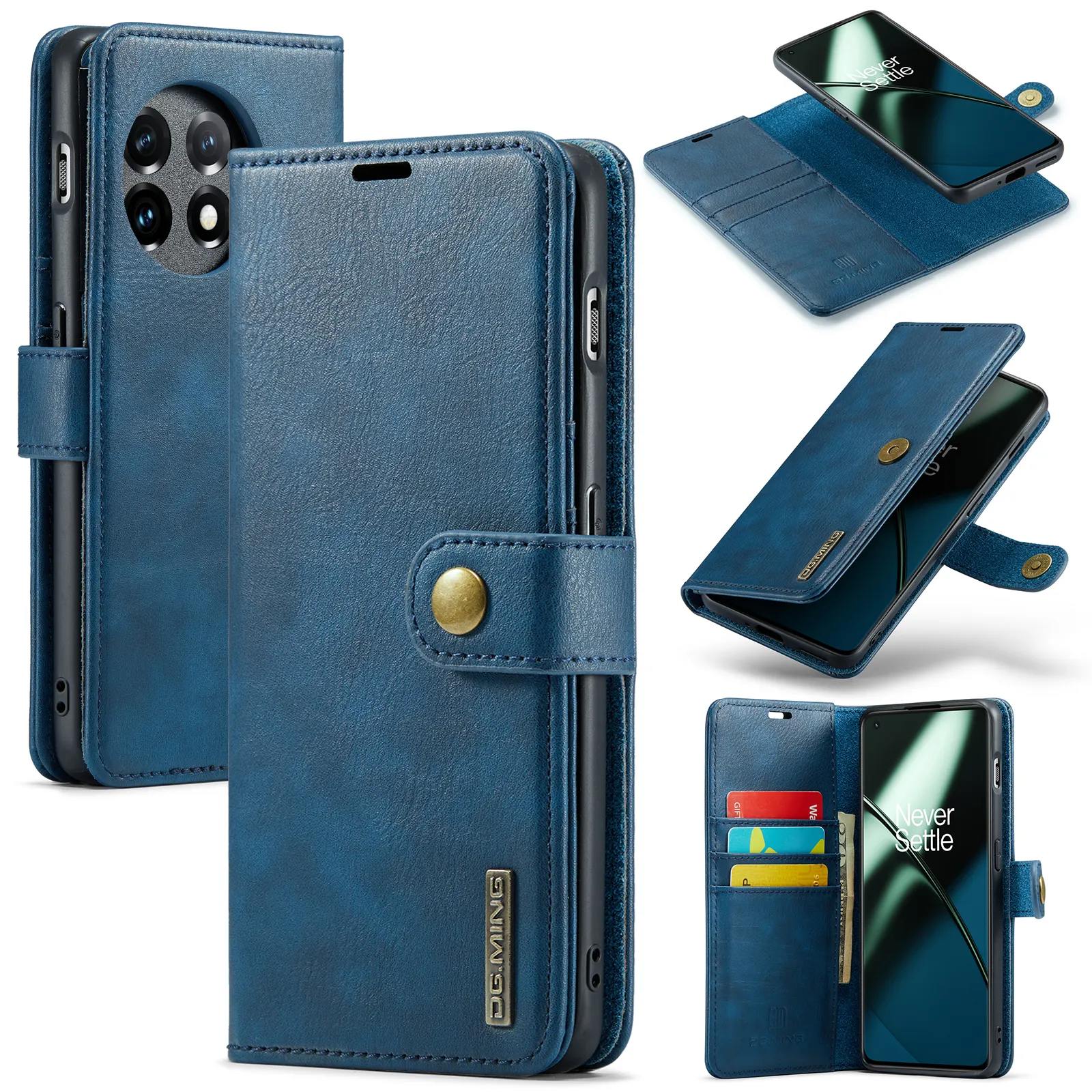 Magnetic Wallet Phone Case Cover for OnePlus 6 8pro 9rt 11 10pro Leather Cellphone flip case for oneplus Nord 2 N200 ace factory