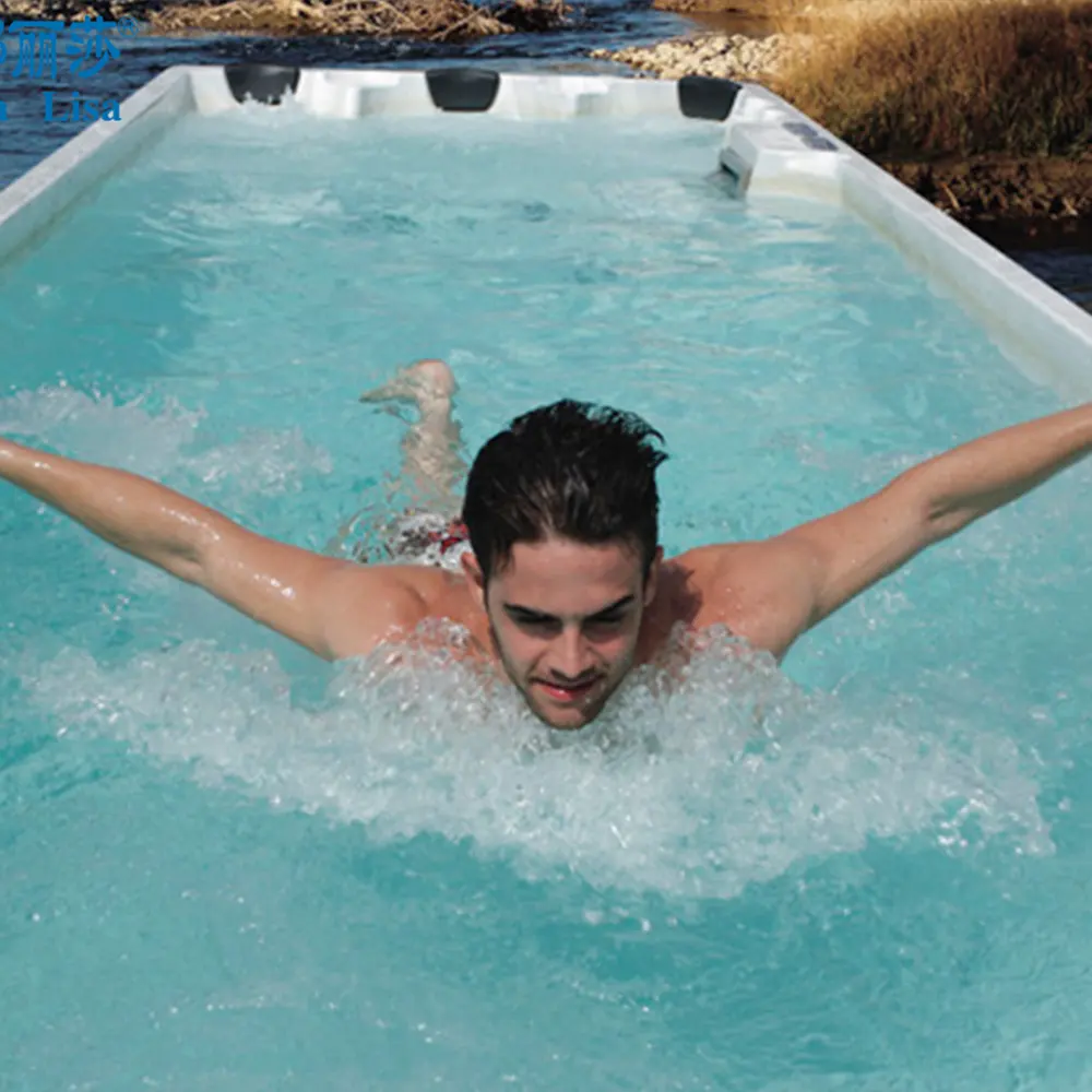 Monalisa Thùng Chứa Acrylic Bồn Cầu Bơi Hai Chiều Vô Tận 8 Mét Bể Bơi