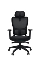 Chaise pivotante de bureau fantaisie Guangdong Foshan avec maille à jambes croisées tissu ergonomique pivotant haut dossier moyen directeur exécutif