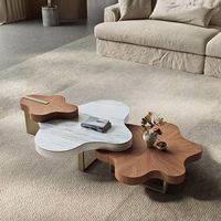 Table basse en bois KINGTOP KTC-207 moderne et luxueuse, prix de gros, pour salon, avec haute qualité et garantie
