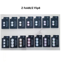 Protection d'objectif arrière Bling avec anneau métallique et verre 9H pour Samsung Galaxy Z Flip 8 7FE 6 5 Fold 8 7