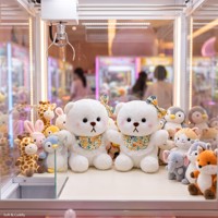 Juguete de peluche de perro de 8 pulgadas, al por mayor, para máquinas de garras, premios de peluche suaves para fiestas infantiles, certificado CE CPC, más de 1000 estilos