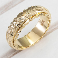 Trendy Dainty Silver Rose Gold Plated Versprechen Ring Geschnitztes Muster Multi-Size-Band Ringe Gravierte Rose Blumen Ring für Liebhaber