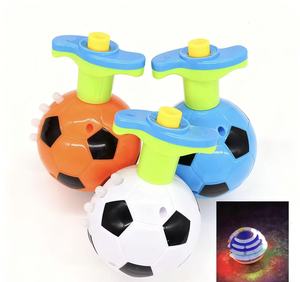 Jouet de football électronique pour enfants, populaire, avec lumières LED, jouet en plastique lumineux et musical, toupie de football - Product Image 5