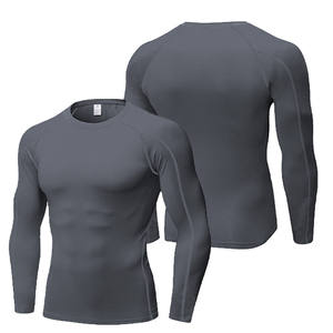Camicia da allenamento Fitness a compressione da uomo OEM/ODM <span class=keywords><strong>maglietta</strong></span> <span class=keywords><strong>attillata</strong></span> da palestra sportiva con Bodybuilding a maniche lunghe <span class=keywords><strong>maglietta</strong></span> <span class=keywords><strong>nera</strong></span> da ginnastica <span class=keywords><strong>attillata</strong></span> - Product Image 4