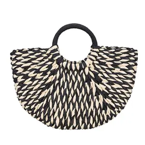 Bolso de playa de verano para mujer, bolso de paja ASA superior gran capacidad bolso de mano de viaje bolso de paja tejida a mano Bolso grande Hobo