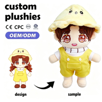 Peluche personnalisée de personnage de rappeur, poupée de culture urbaine personnalisée, certifiée CE CPC, marchandise musicale, cadeau de collection en coton