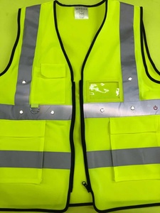Venta Directa de Fábrica, Chaleco Reflectante LED de Seguridad con Bolsillo - Product Image 3