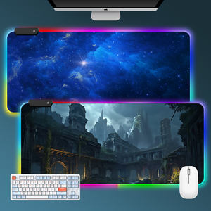 Alfombrilla de ratón RGB al por mayor, alfombrilla de juego para ordenador, alfombrilla antideslizante para teclado de Jugador - Product Image 5