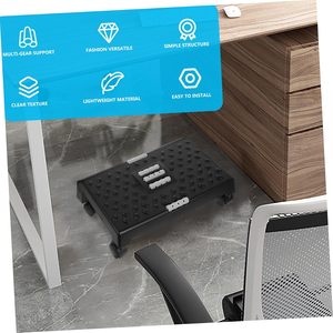 Mobile Under Desk Footrest with Wheels - Ergonomic Massage Foot <b>Stool</b> for <b>Office</b> and Home Fatigue Relief Non-Slip - Product Image 2