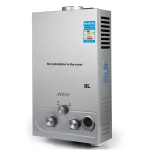 Calentador de agua de Gas caliente de 8L, propano LPG, bajo demanda, calentador de agua sin depósito, 2GPM