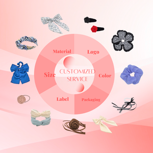 Lazos para el Cabello de Raso de Seda con Logotipo Personalizado, Venta Directa de Fábrica, Lazos Grandes para Mujer, Lazos Largos con Cola, Pasadores Grandes para el Cabello - Product Image 6