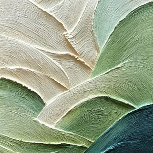 <span class=keywords><strong>Dipinto</strong></span> a Olio Astratto Wabi Sabi con Onde Morbide, Natura Morta Dipinta a Mano, <span class=keywords><strong>Blu</strong></span> e Beige, Texture Ricca, Arte Moderna da Parete - Product Image 5