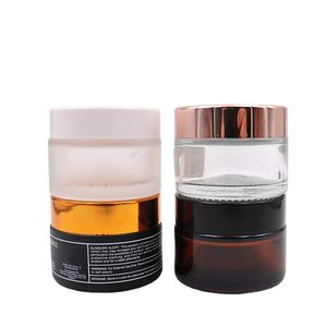 Envases de Vidrio Vacíos de 30 ml, 50 ml, 60 ml, 100 ml, 1 oz, 2 oz, 4 oz, 8 oz, Negros, Transparentes, Ámbar, para Crema Facial y Corporal, Cosméticos, con Tapa Metálica - Product Image 6