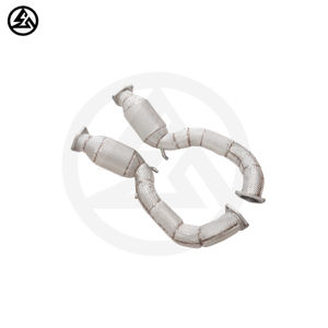 Tubo de Escape CSZ de 200 Celdas con Catalizador para <span class=keywords><strong>Porsche</strong></span> 718 <span class=keywords><strong>Cayman</strong></span> GT4 RS 4.0L, Tubos de Escape de Competición con Protector Térmico - Product Image 2