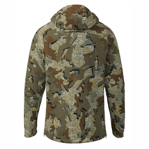 Casaco Retro Masculino Pesado com Estampa Desgastada, Jaqueta de Chuva com Zíper, Quebra-Vento <span class=keywords><strong>Digital</strong></span> em Denim, Design Camuflado Impermeável - Product Image 2