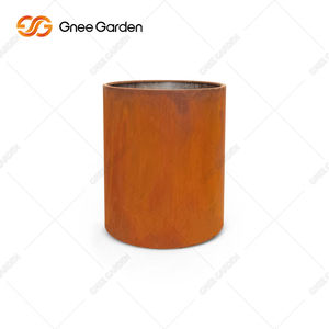 Pot de jardin polyvalent en acier corten tendance 2026 - Jardinière extérieure en acier corten de grande taille, plusieurs tailles disponibles - Product Image 2