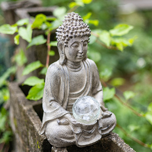 [ข้อเสนอพิเศษ] <span class=keywords><strong>พระพุทธ</strong></span>รูปเรืองแสงสไตล์เซนจากเอเชียตะวันออกเฉียงใต้ สำหรับตกแต่งสวนก<span class=keywords><strong>ลา</strong></span>งแจ้ง สนามหญ้า <span class=keywords><strong>ลา</strong></span>นบ้าน และระเบียง - Product Image 1