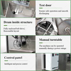 Tambour Malt Torréfacteur Tournesol Blé Pécan Sésame Soja Électrique Amande Noix Rôti Châtaigne Industrie Machine - Product Image 6