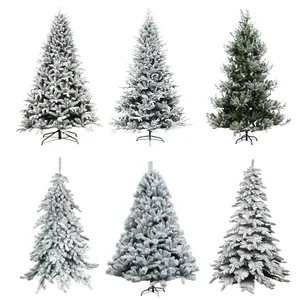 Duoyou Factory Supplier OEM Custom Wholesale DIY Decoration Pendant Film Artificial PVC White Snowing Christmas Tree