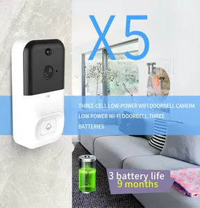 Draadloze Video Deurbel Camera 720P Hd Bewakingscamera Met Twee-weg Talk En Real Time Video Nachtzicht voor Smart Home