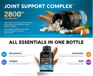 Alta Qualidade Glucosamina Condroitina 2800 mg Suplemento Com MSM e colágeno para adultos Suporte Comprimidos de Glucosamina Saúde Conjunta - Product Image 6