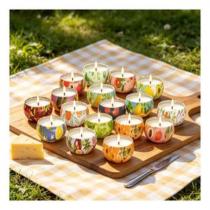 Frascos de Velas de Lujo con Tapas y Caja, Colección Premium de Aromaterapia con Mezcla de Soja para Exhibición en Tiendas - Product Image 6