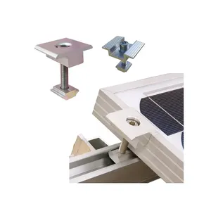 Aluminum System Panels Mount Solar Panel Mounting Brackets Clamps Mid Solar Clamp For Solar Panel Mounting