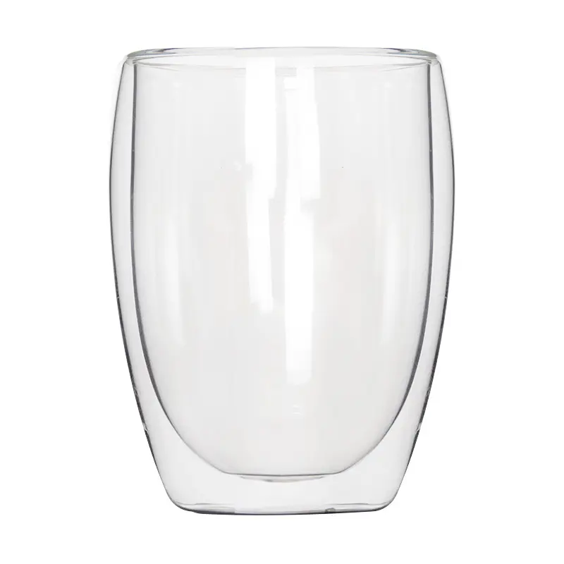 Wholesaler healthy glassware double wall glass coffee cup