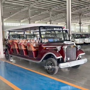 รถยนต์ไฟฟ้าคลาสสิกโบราณปรับแต่งได้ 6 ที่นั่ง สำหรับชมวิวในสวนสนุก วิลล่า รีสอร์ท งานแต่งงาน - Product Image 3
